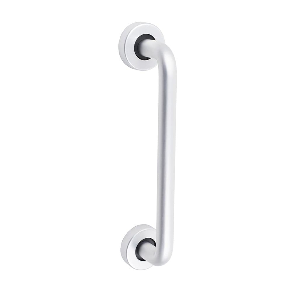 Timco D Shaped Pull Handle On Rose - Satin Anodised Aluminium TIMbag 1 725092