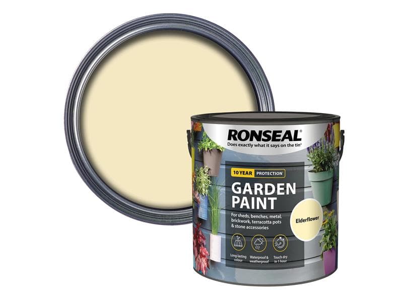 Ronseal 37427 Garden Paint Elderflower 2.5 Litre