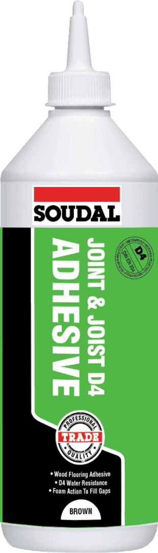 Soudal Joint & Joist D4 Pu Adhesive Brown 1Kg 166310