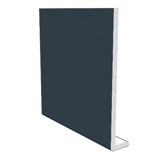 400mm Anthracite Grey Woodgrain Fascia Capping Box End Board - 10mm x 1.25mtr