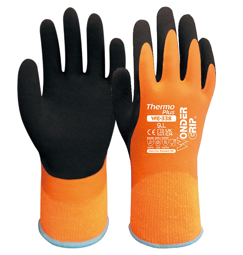 Wonder Grip Thermo Plus Gloves Large Size 9