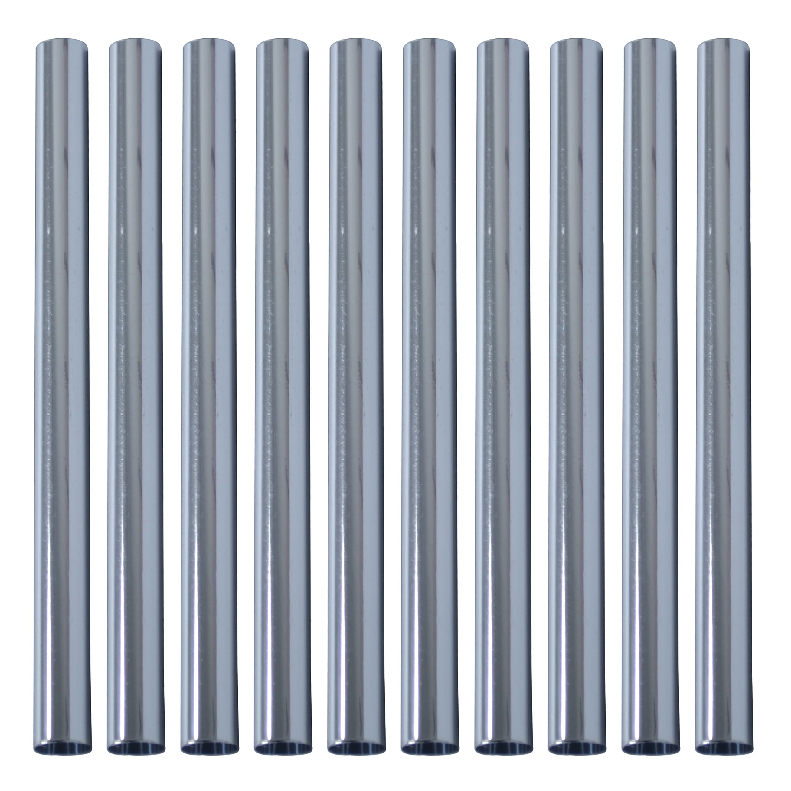 4Trade Radiator Pipe Cover Set Chrome (Pack of 10)