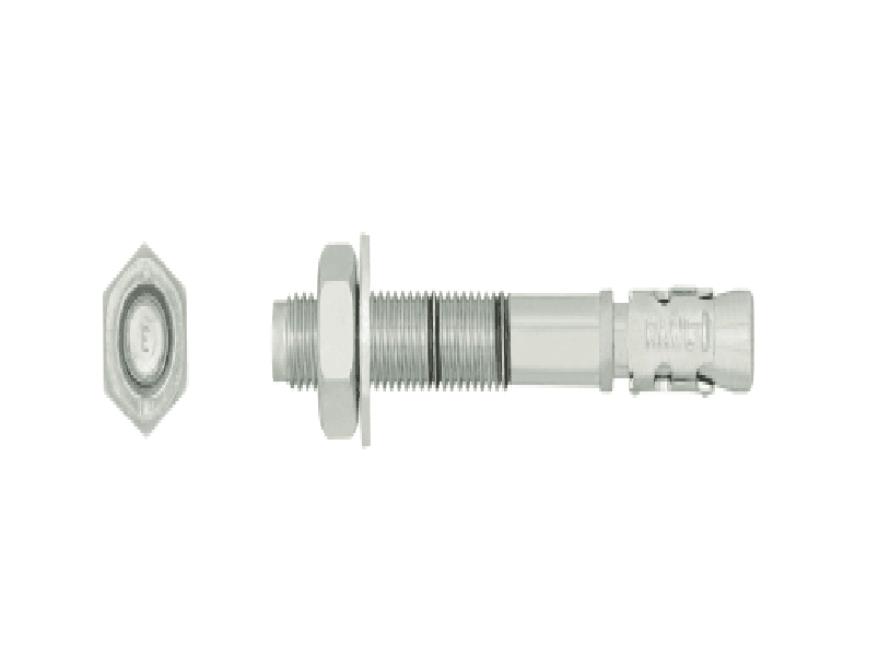 Rawlplug 12mm x 100mm XPT Throughbolt Zinc Plated Qty 4