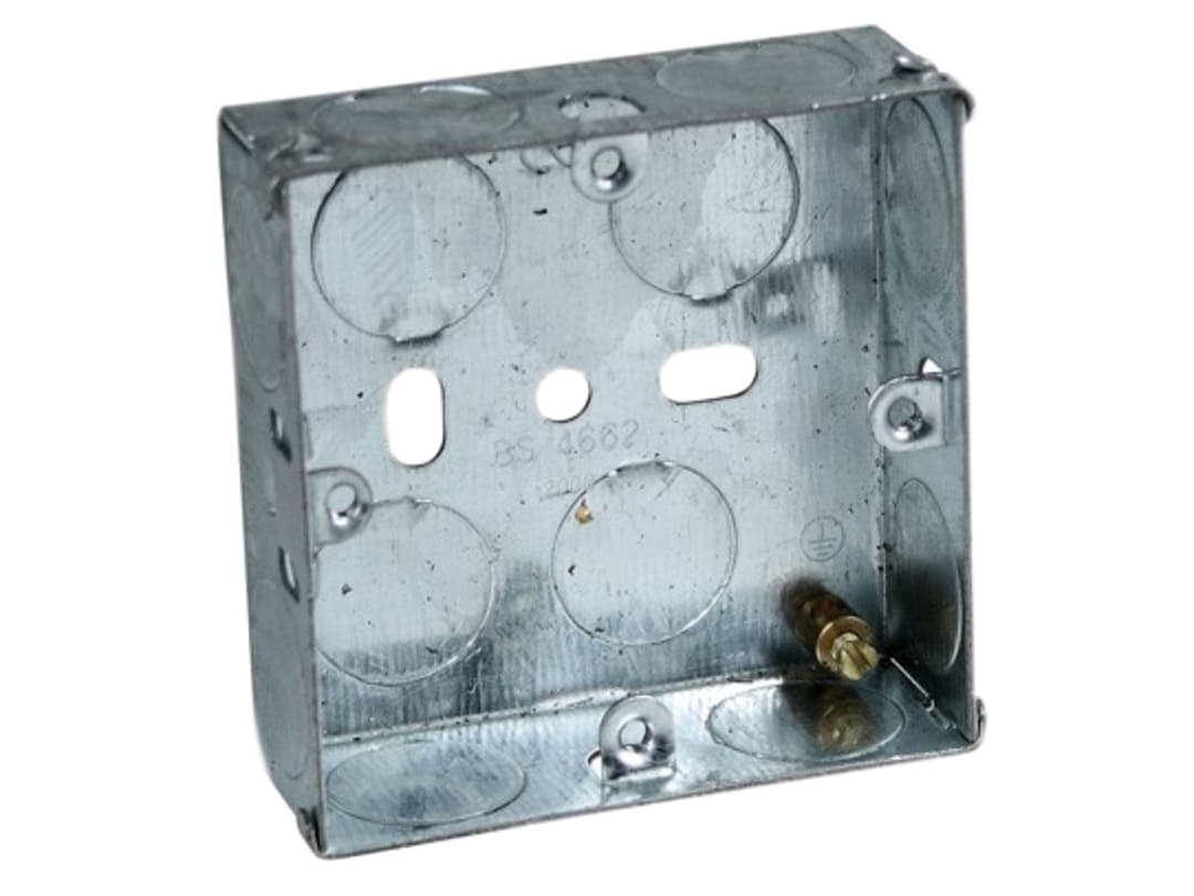 Axiom Electrical Metal Socket Box 35mm (Pack 10) MB135
