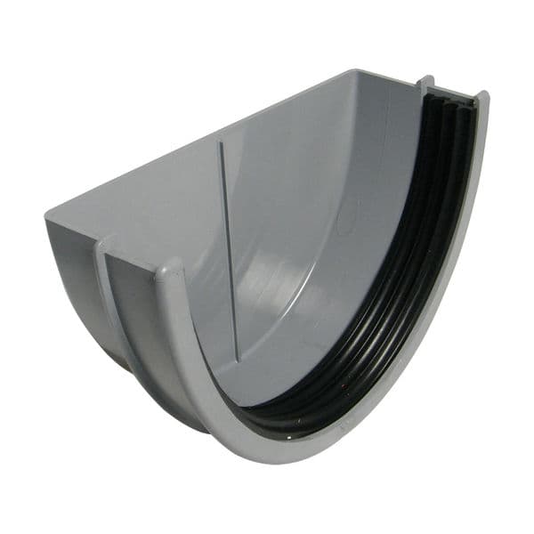 FloPlast Industrial/ Xtraflo Gutter External Stopend - 170mm Grey