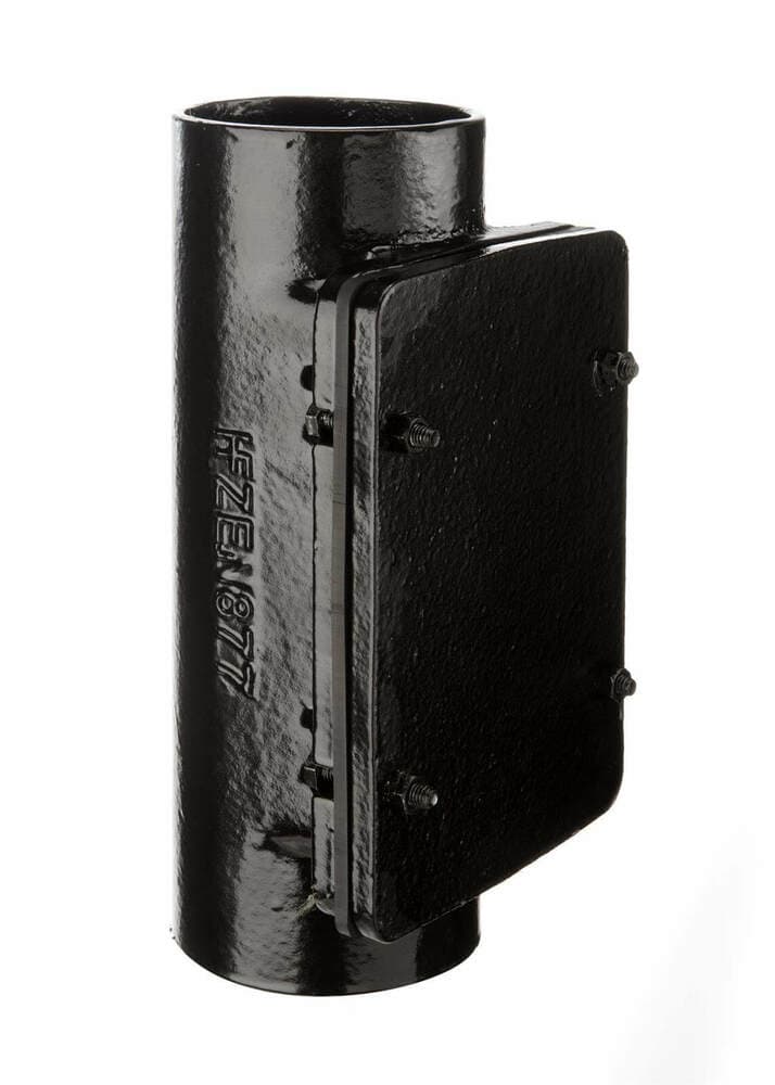 Push Fit Cast Iron Soil Rectangular Access Pipe - 100mm