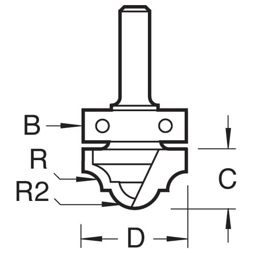Trend Bearing Guided Classic Panel 6.3Mm Radius Pk 1 C203X1/2TC