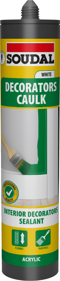 Soudal Decorators Caulk Extra White 290Ml 159282