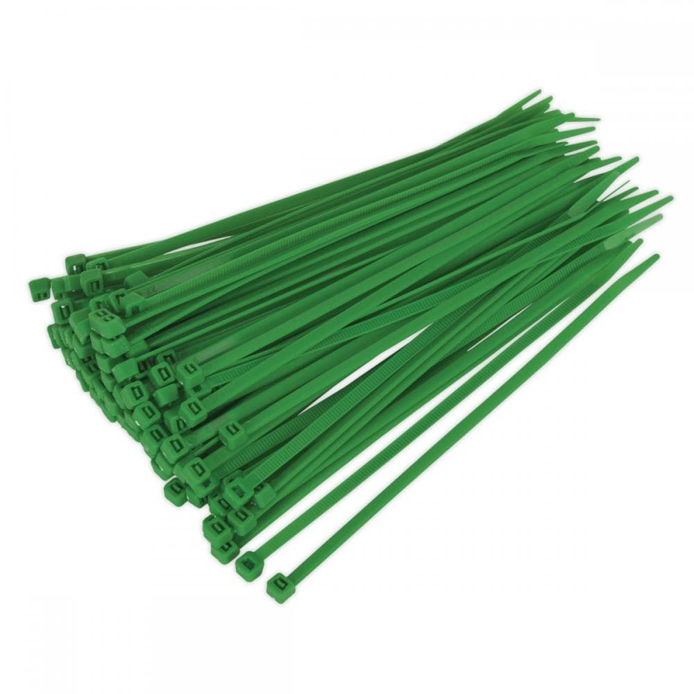 Sealey CT20048P100G Cable Tie 200 X 4.4Mm Green Pack Of 100