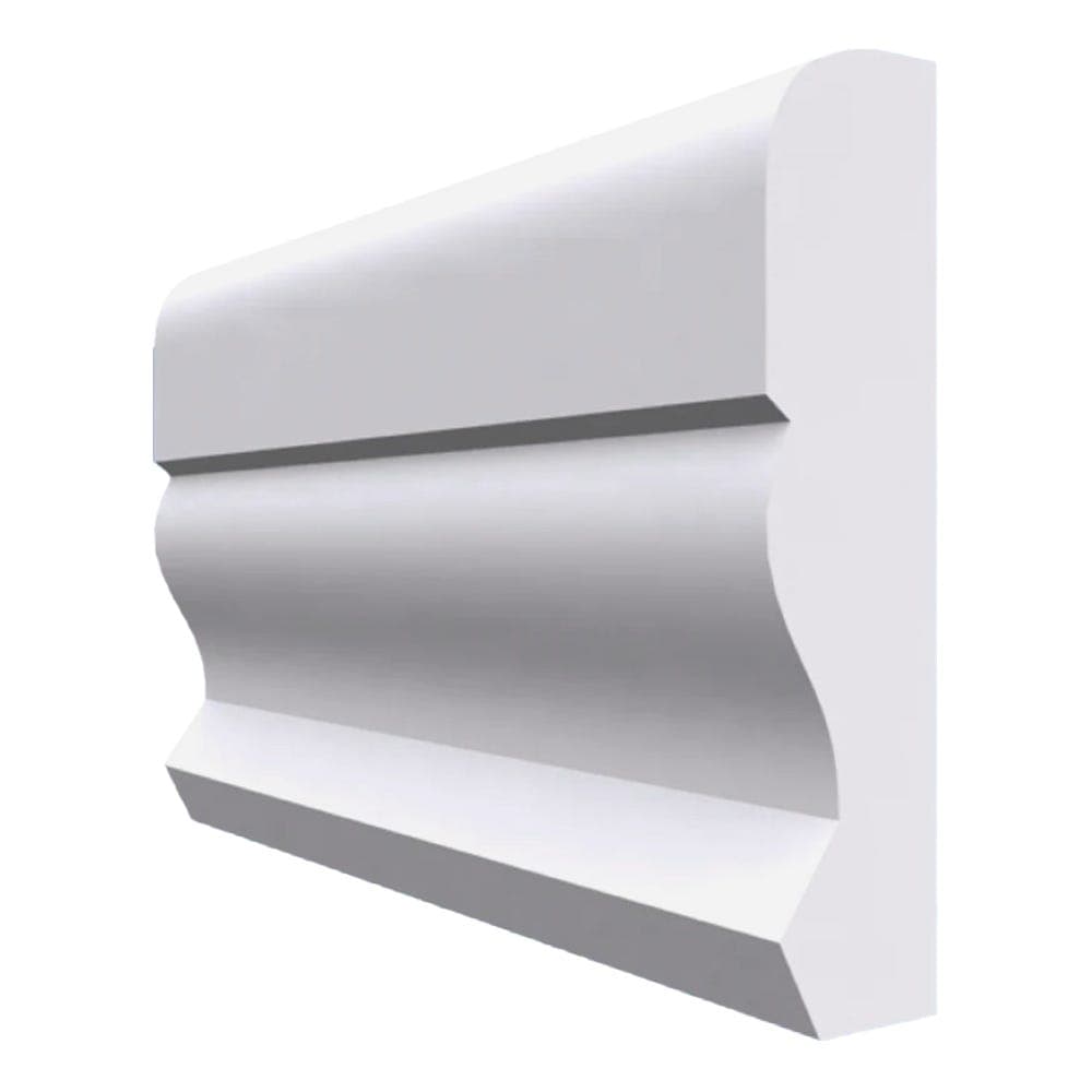 Large Ogee MDF Dado Rail White Primed 4200mm x 95mm x 25mm