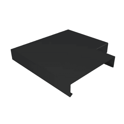 Aluminium Coping for 200-250mm Wall - 90 Degree Angle - 310mm Black (9005 Matt)