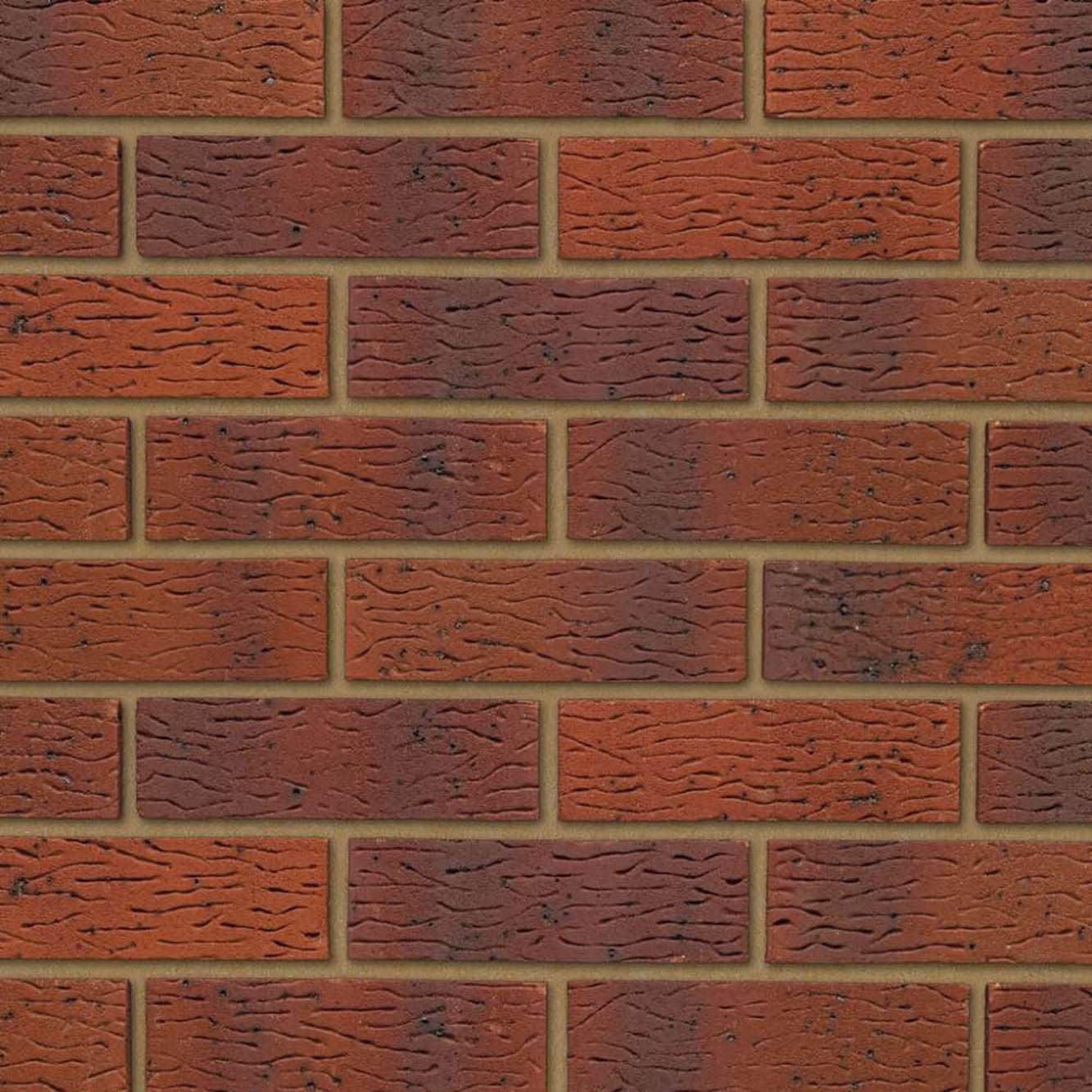 Ibstock Red Anglian Rustic Facing Brick - Pack of 332, Size: 215x102.50x73mm