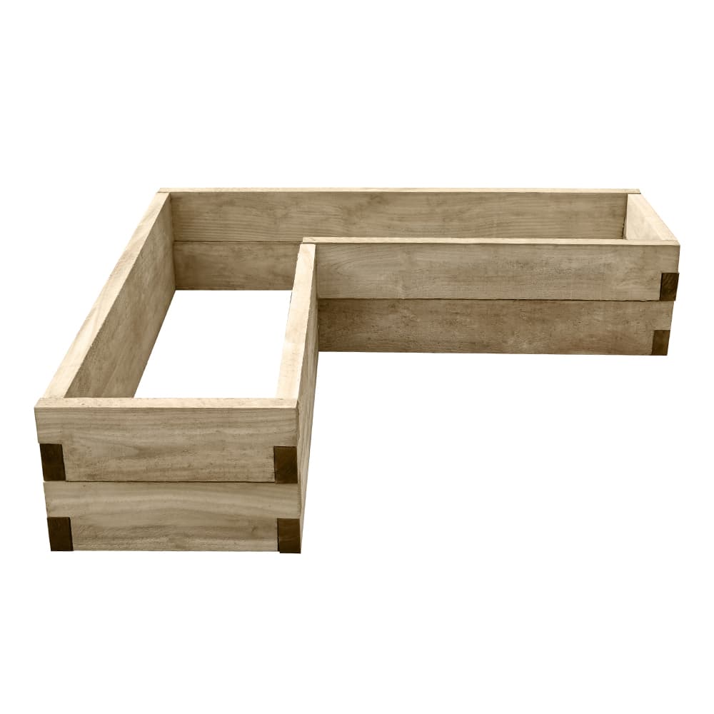 Forest Garden Caledonian Corner Raised Bed 300 x 1300 x 1300mm Home Delivered