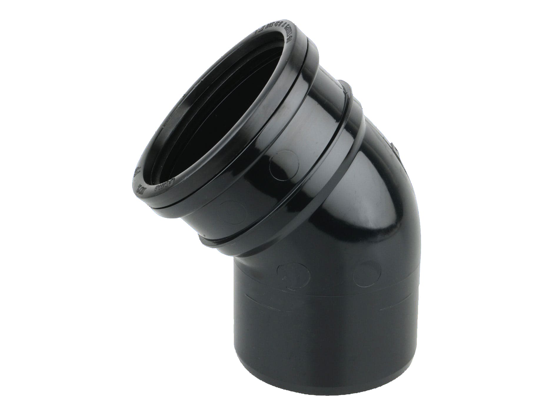 Osma Wavin OsmaSoil S/S bend 45° 110mm black