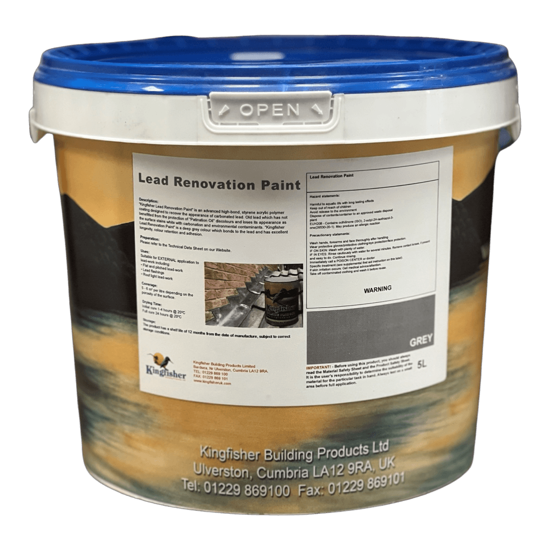 Kingfisher Lead Flashing Paint - Lead Flashing Protector - 5L