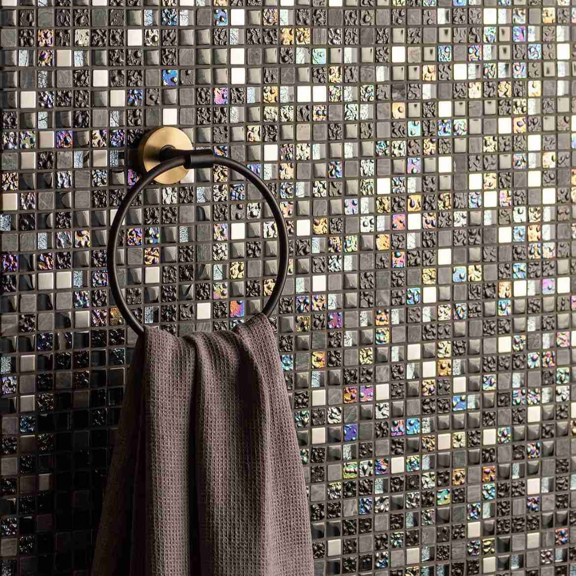 Original Style Mosaics Carinthia Earth And Fire Mixed Mosaic Tile 30x30cm