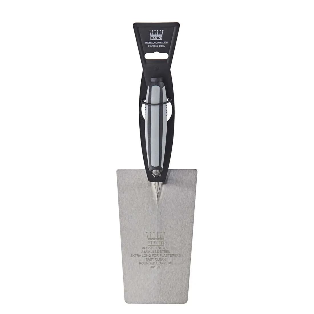 Ragni Bucket Trowel Stainless Steel Rnd Corners