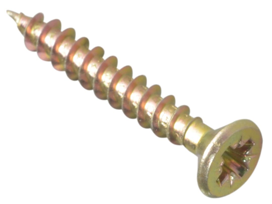 ForgeFix Multi-Purpose Pozi Compatible Screw CSK ST ZYP 4.5 x 35mm Box 200 MPS4535Y