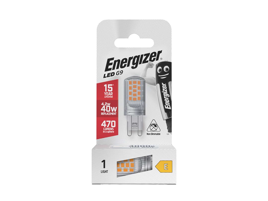 Energizer® LED G9 470 Lumens 4.2W 4000K S18751 S18751