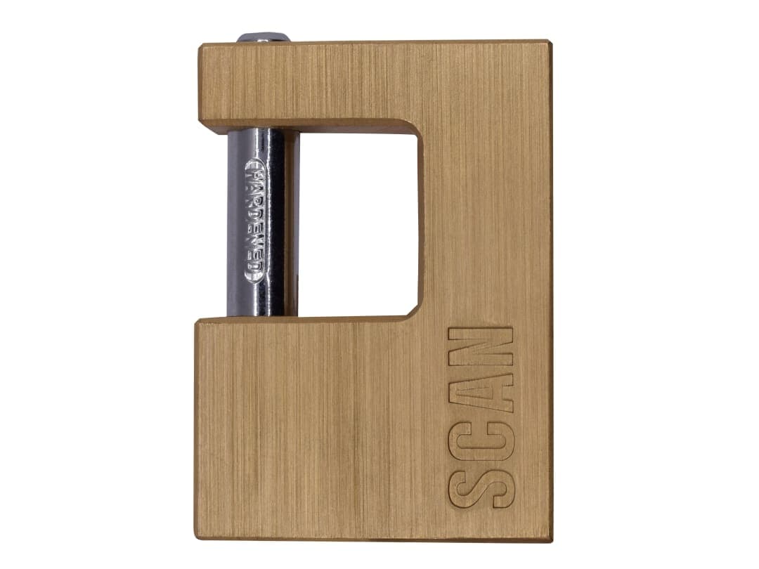 Scan Brass Padlock Shutter 80mm ZA111-80