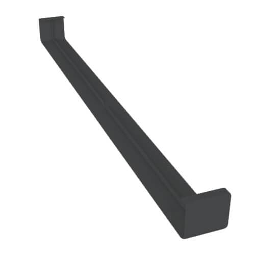 Dark Grey Smooth Fascia Double End Joint Trim - 600mm