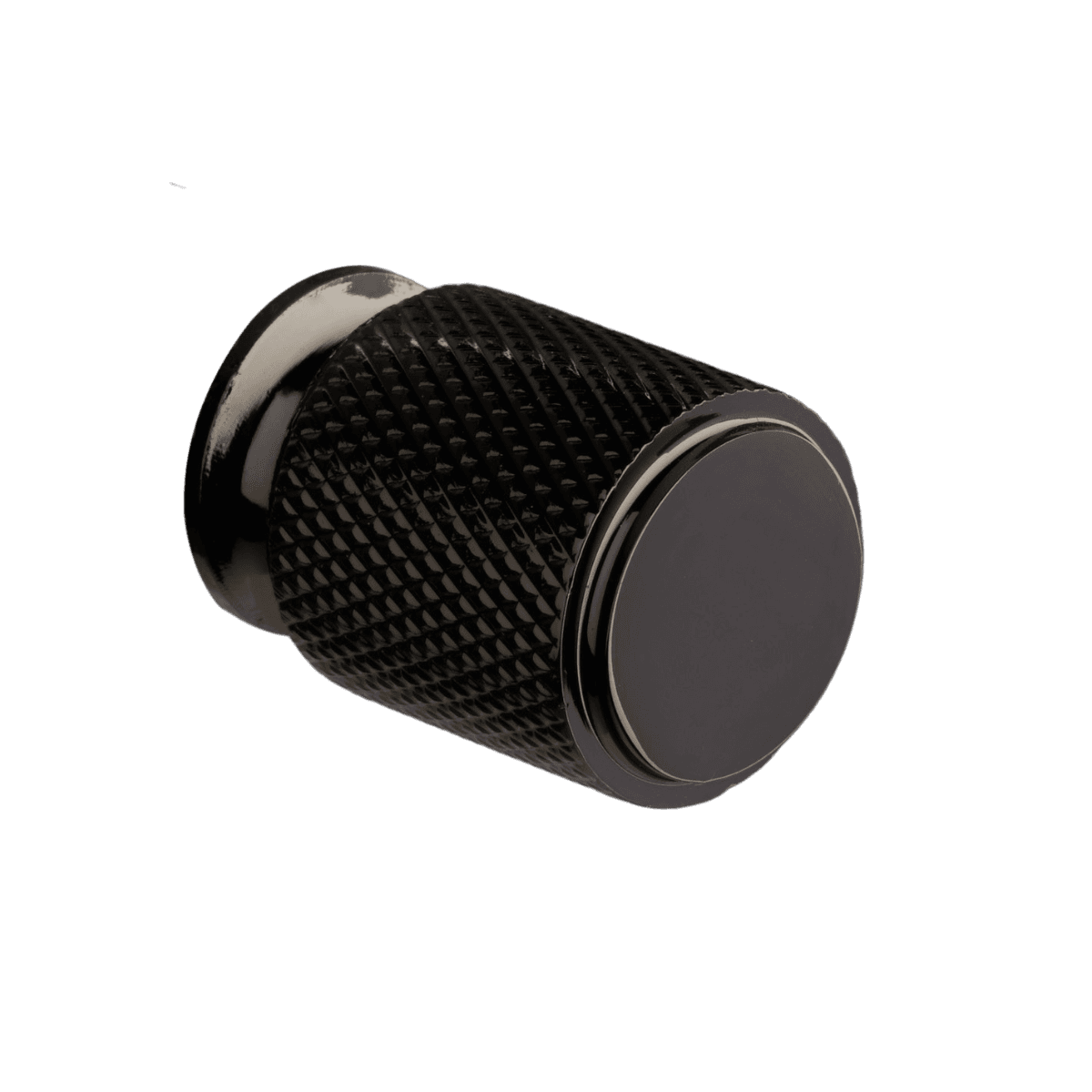 Kensington Knurled Cabinet & Drawer Knob - Black Nickel - 20mm - Elite Knobs & Handles