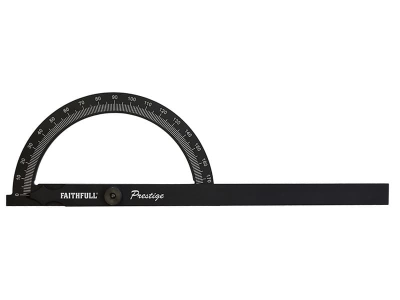 Faithfull 755002 Prestige Angle Gauge Black Aluminium 150 X 270Mm