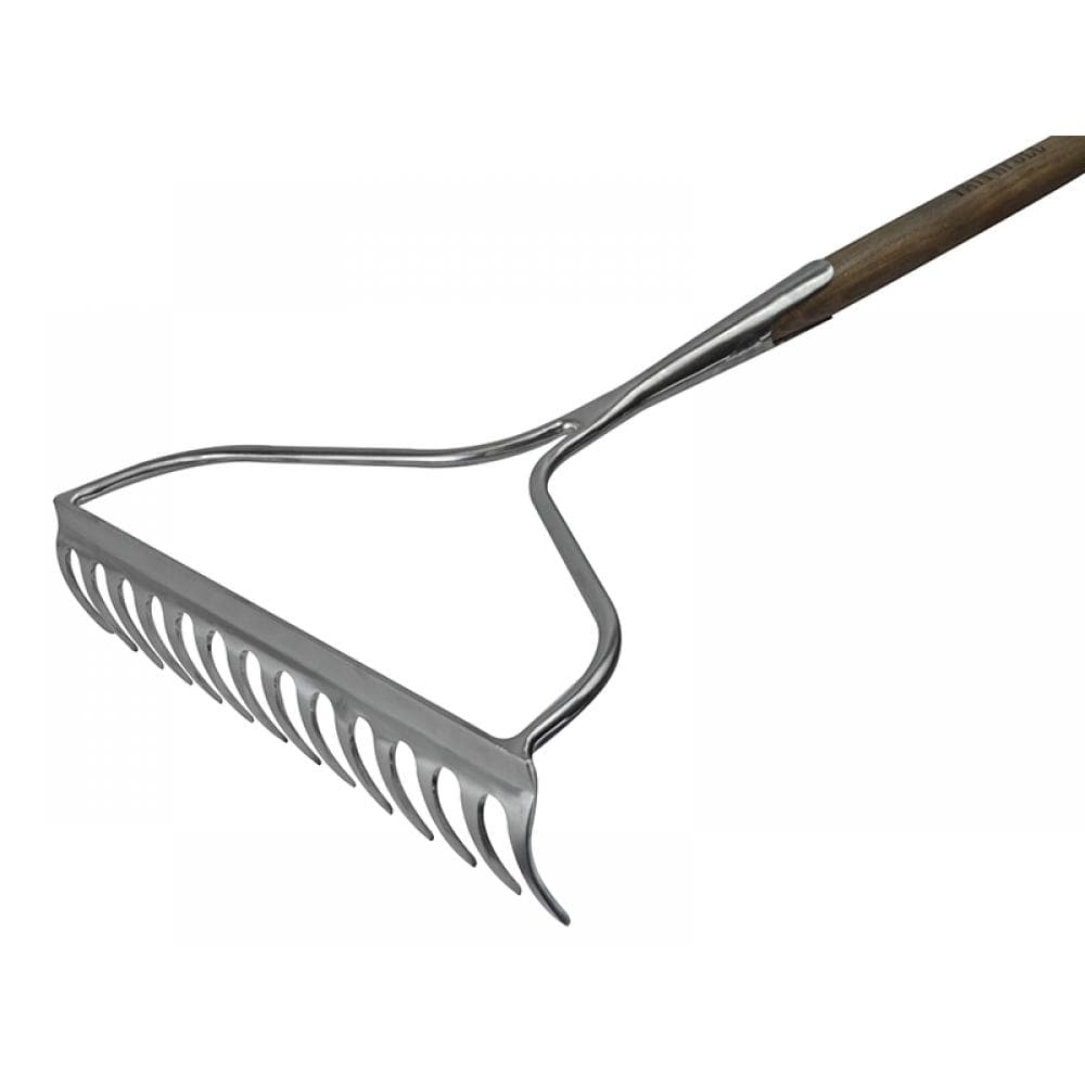 Faithfull RI12-VRSSGRWH Prestige Stainless Steel Garden Rake Ash Handle
