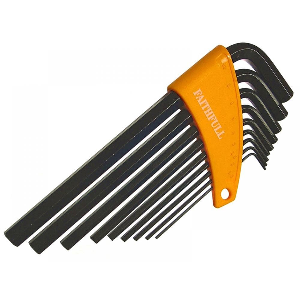 Faithfull Metric Long Arm Hex Key Set 9 Piece