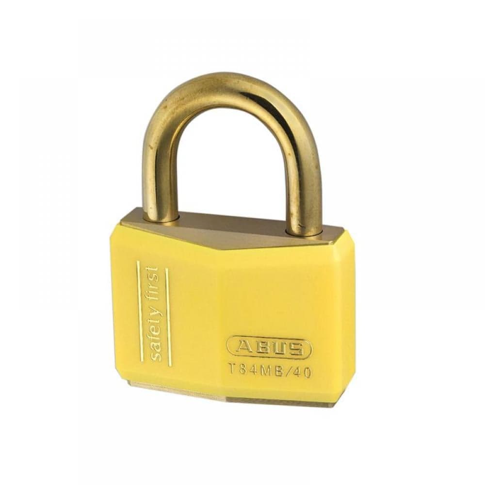 Abus Mechanical 28354 T84Mb/40Mm Yellow Rustproof Padlock