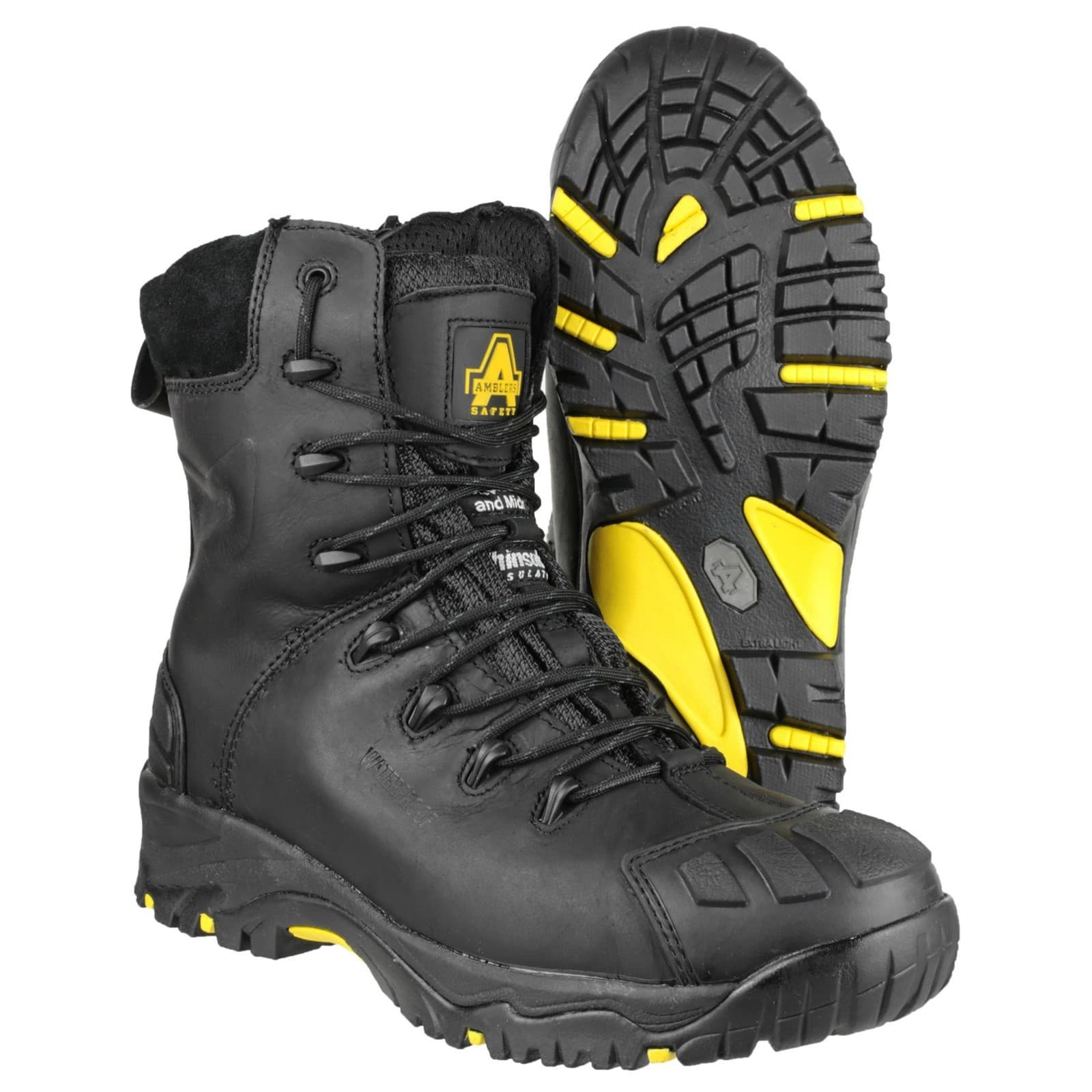 Amblers Safety Fs999 Hi Leg Composite Safety Boot With Side Zip Size 9 24868-41132-08