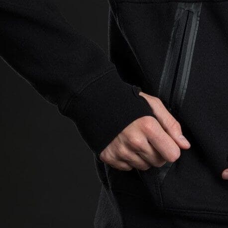 Ox Tools OX-W552903 Ox Zip Through Hoodie - Black/Grey - M EA