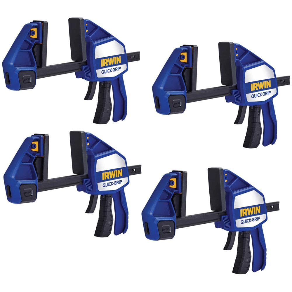 Quick-Grip 4 Piece Heavy Duty Xtreme One Handed Clamp 150mm Kit 150mm