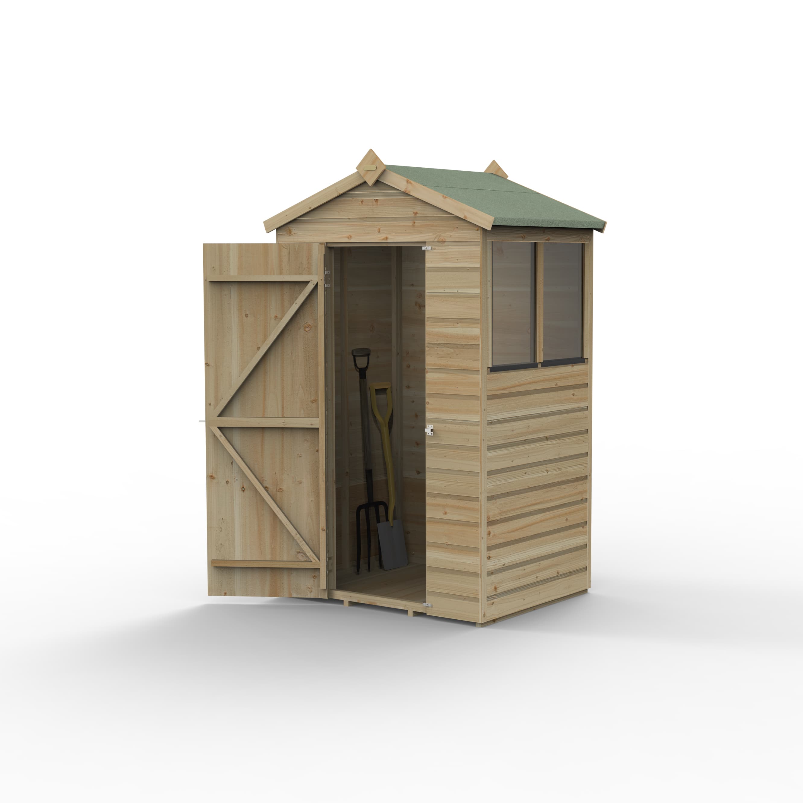 Beckwood 4x3 Apex Shed 2 Windows
