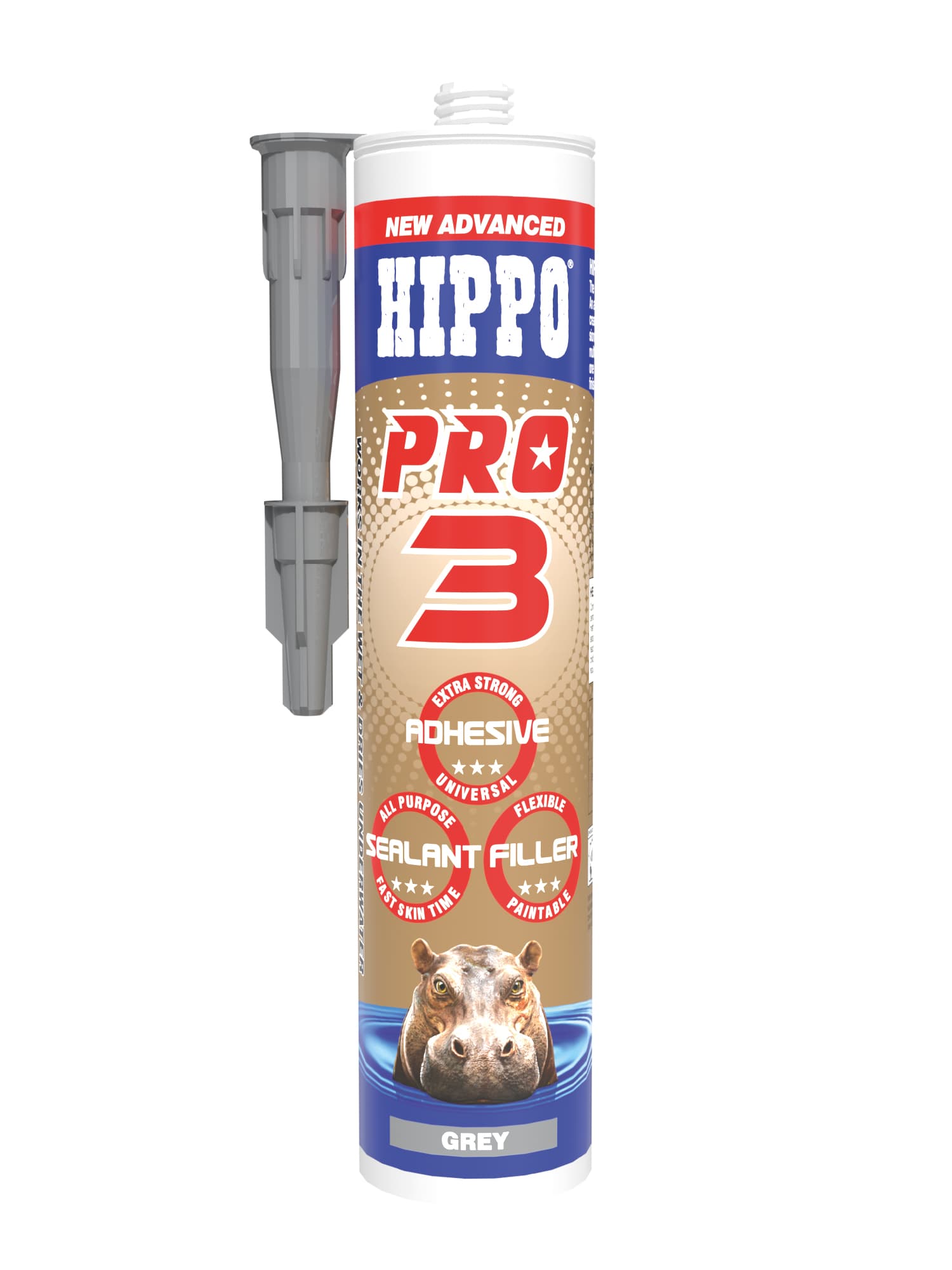 Hippo Pro 3 Grey 290ml