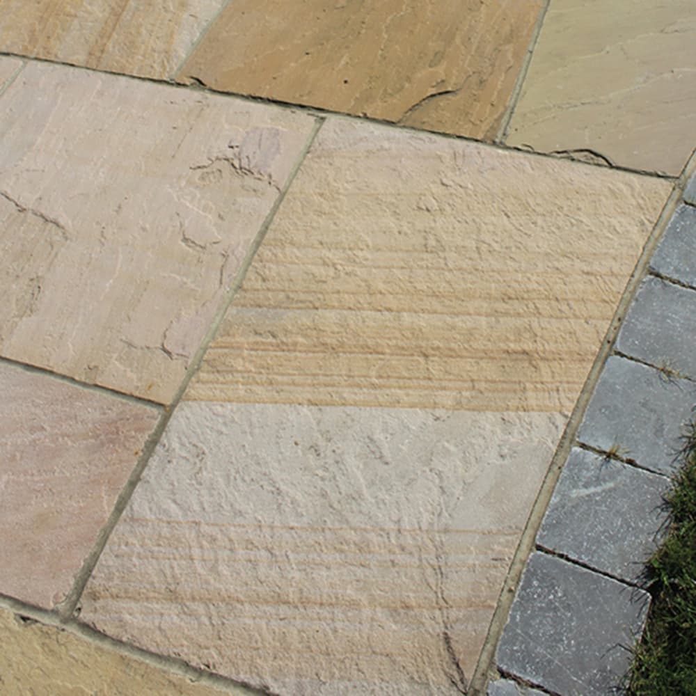 Talasey Harvest Buff Classicstone Calibrated Indian Sandstone Paving, 600x600x18mm