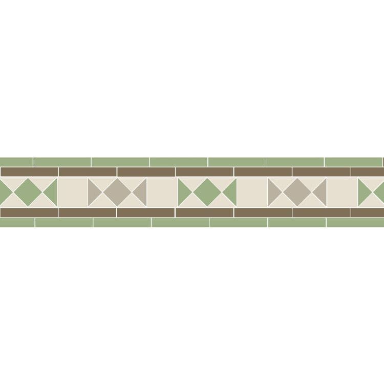 Original Style Victorian Conrad Spring Green and Chester Mews Border