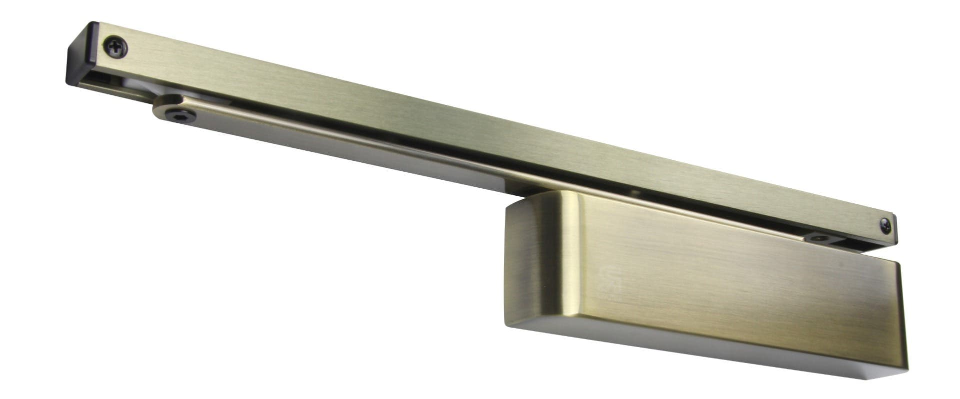 Rutland TS11204 Adjustable Fire Rated Surface Mounted Slide Door Closer - Antique Brass | Hiatt Hardware