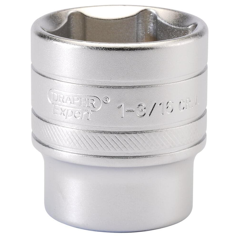 Draper Expert 16638 6 Point Imperial Socket 1/2in Sq. Dr. 1.3/16in each