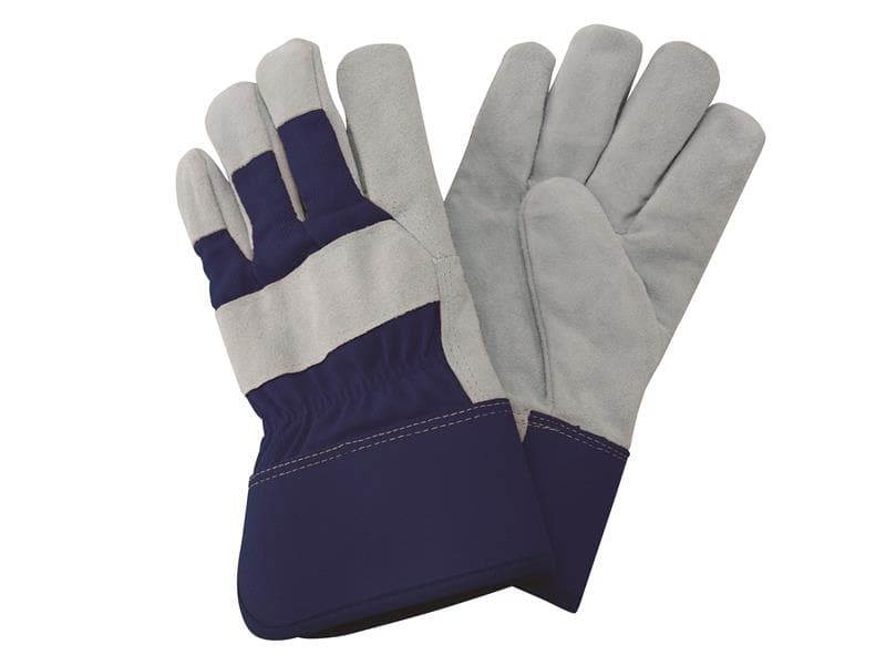 Kent & Stowe 70105381 Navy Fleece Lined Rigger Gloves - Large