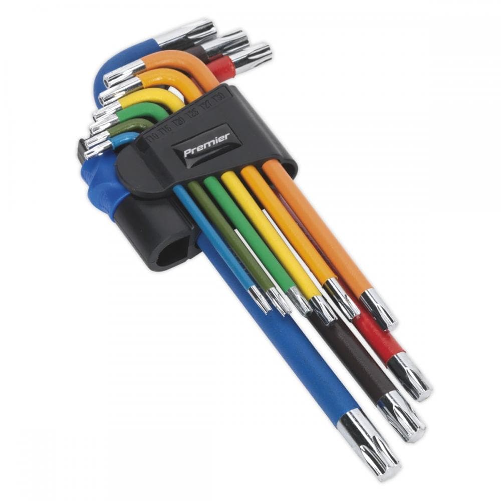 Sealey AK7193 Trx-Star* Key Set 9Pc Colour-Coded Long