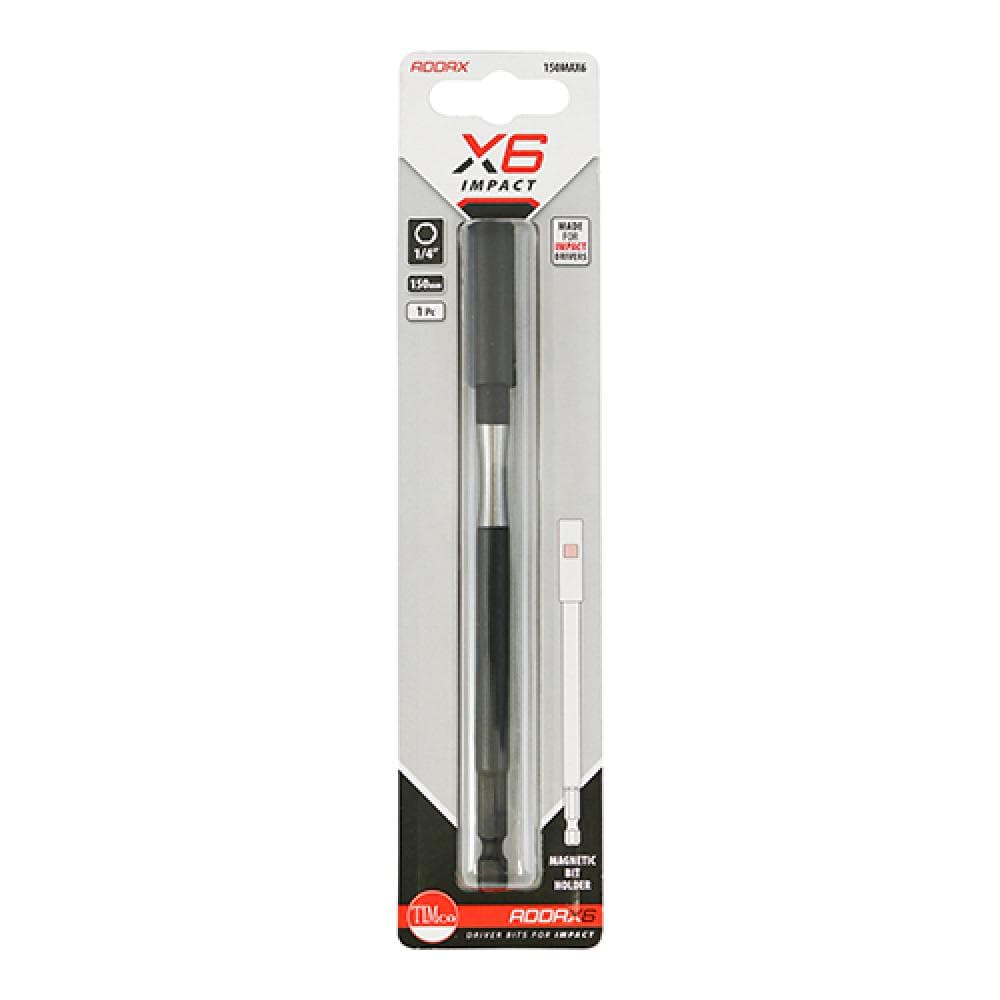Timco 150MAX6 Magnetic Bit Holder 1/4 X 150 Blister Pack 1
