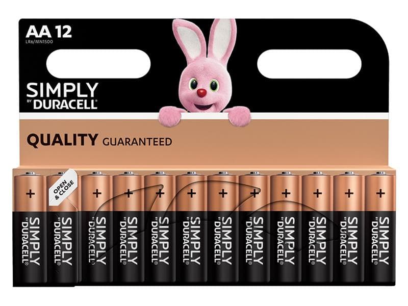 Duracell S5938 Simply Batteries Aa X 12 S5938