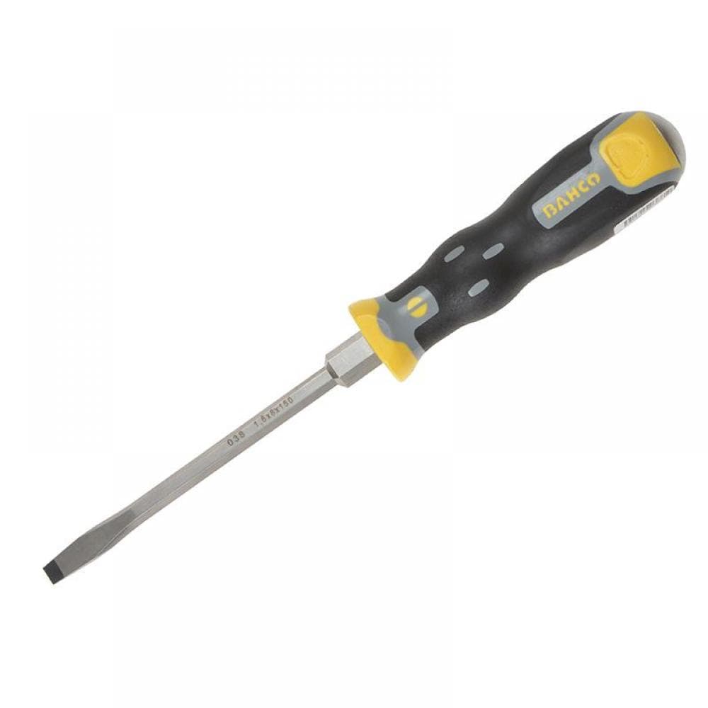 Bahco 038.065.125 Tekno+ Through Shank Screwdriver Flared Slotted Tip 6.5Mm X 125Mm