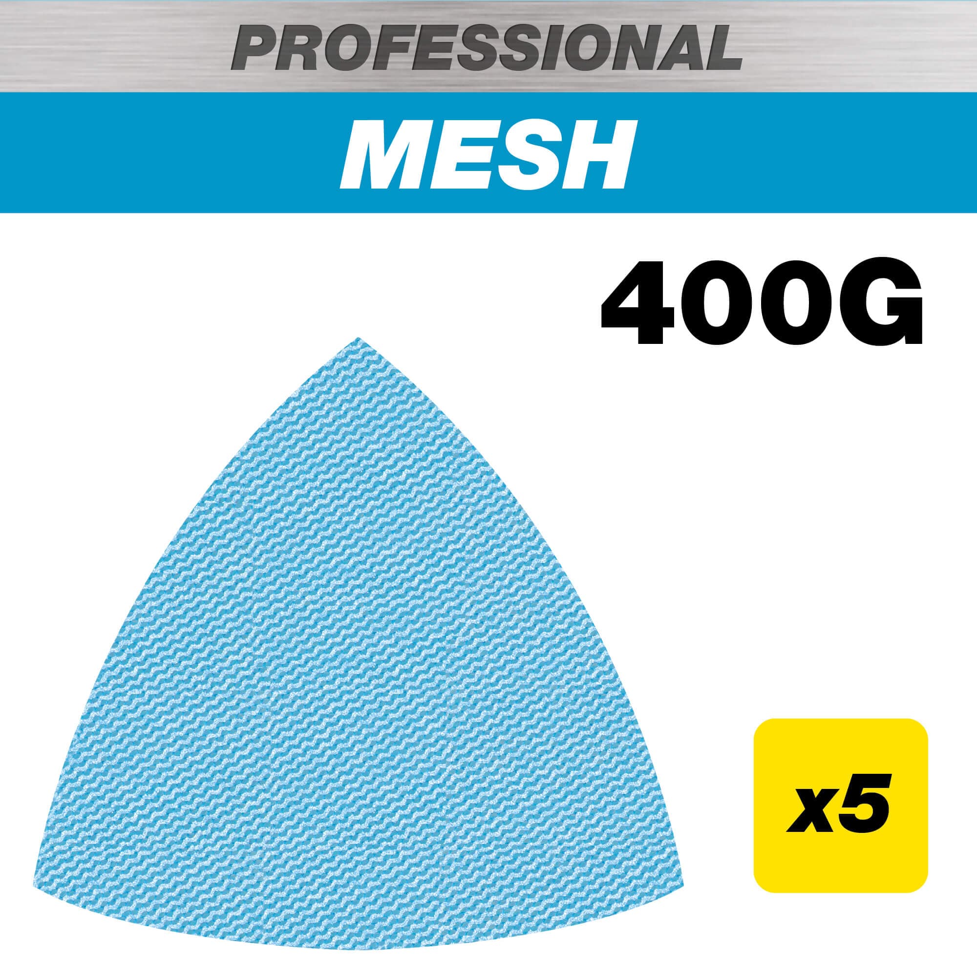 Trend 93 X 93Mm 400G Pro Mesh Delta Sanding Pad 5 Pack AB/OSC/400P