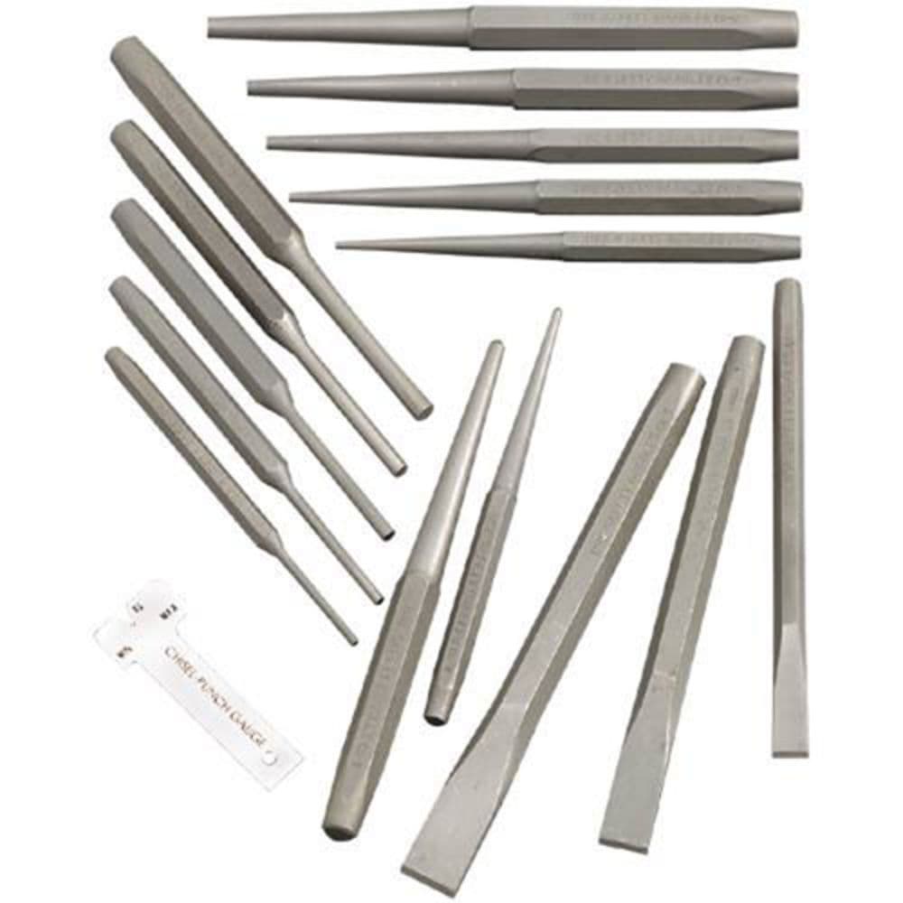 Clarke 1700305 Et138 16 Piece Punch & Chisel Set