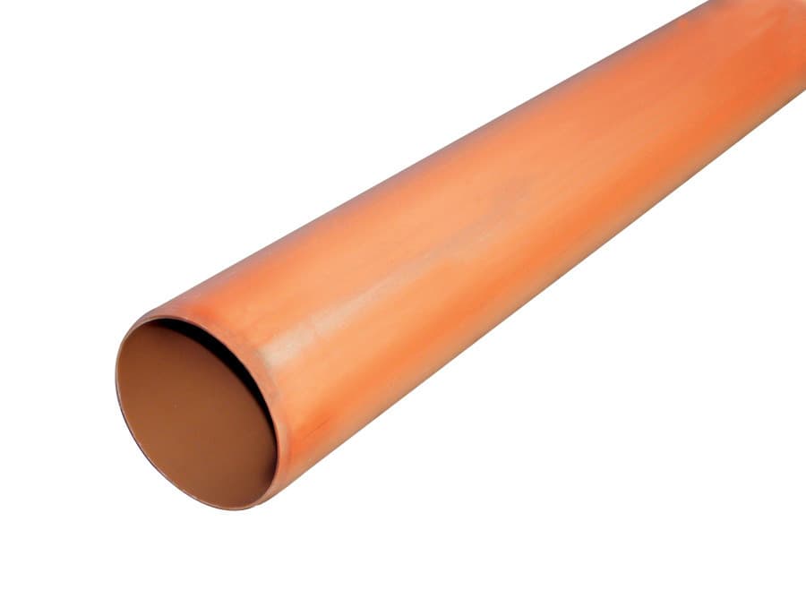 Floplast 110Mm U/G Drain Pipe 3M -Plain Ended D043