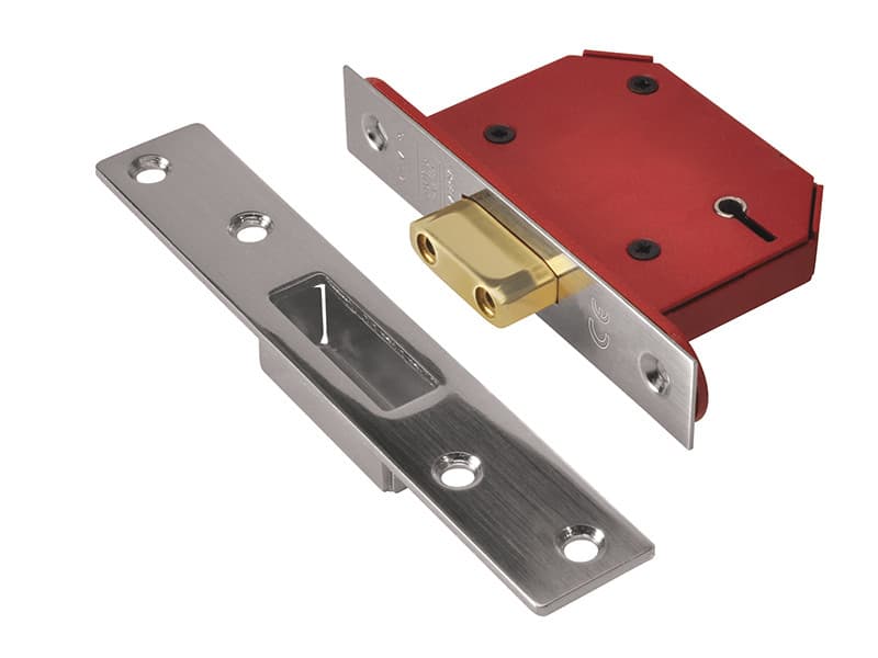 Union Y2105S-SS-2.5 Strongbolt 2105S Stainless Steel 5 Lever Mortice Deadlock Visi 68Mm 2.5In