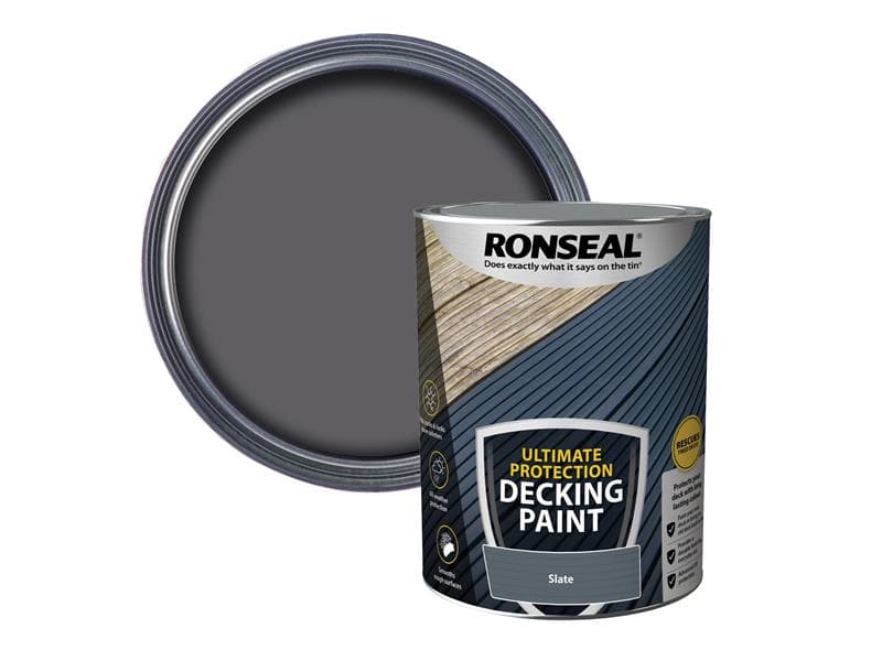Ronseal 39160 Ultimate Protection Decking Paint Slate 5 Litre