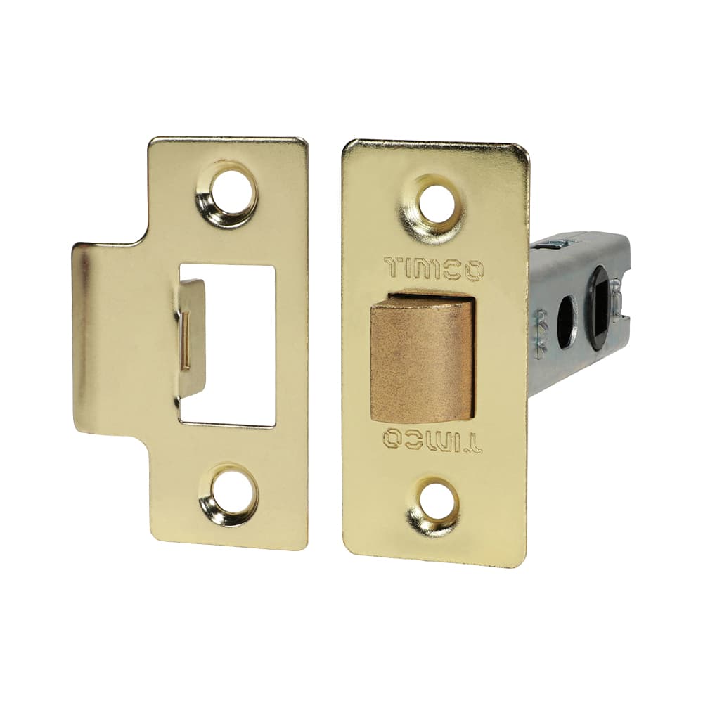 Timco 675001 Economy Tubular Latch - Electro Brass 79.5Mm Plain Bag 1